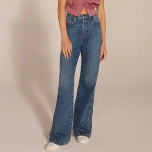 Favorite Daughter The Masha High Rise Wide Leg in Long Beach Wash size 25